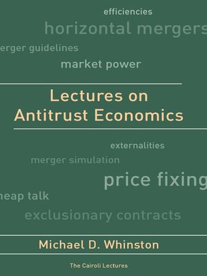 cover image of Lectures on Antitrust Economics